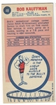 1969 Topps Basketball #48 Bob Kauffman - Chicago Bulls RC